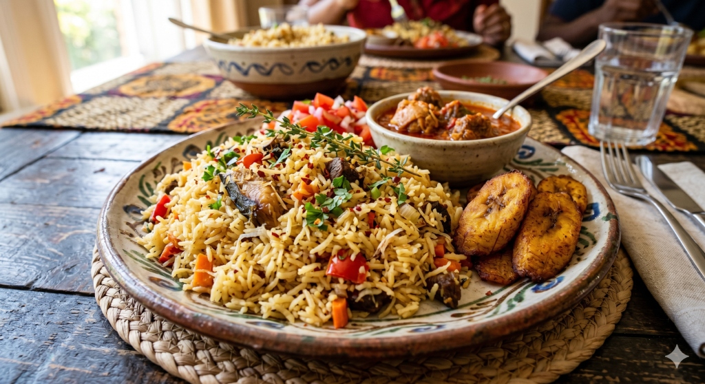 Coconut Rice - West African catering by Monmu & Monje