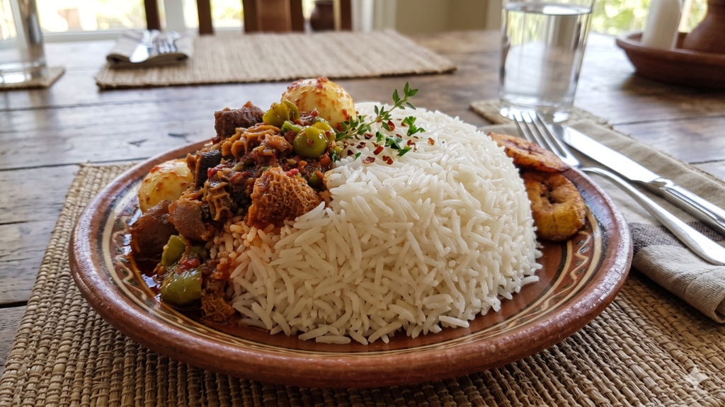White Rice (Plain) - West African catering by Monmu & Monje
